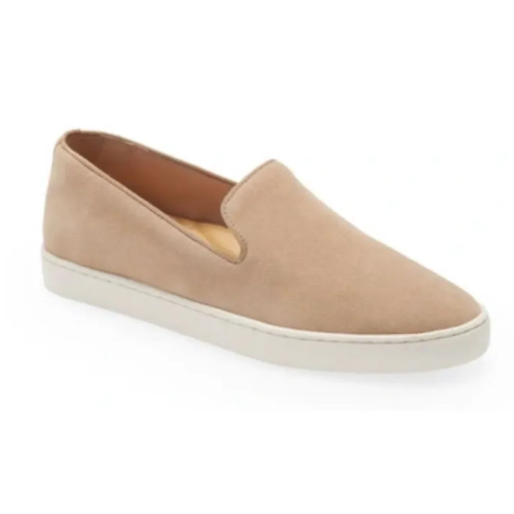 BIRDIES Swift Slip-on Sneaker In Shell Suede Size 7